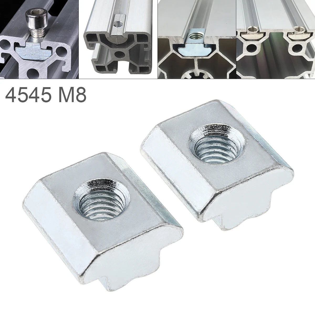 1PCS M8 for 45 Series Slot T-nut Sliding T Nut Hammer Drop In Fasten Connector 4545 Aluminum Extrusions | Инструменты