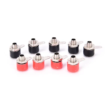 

20PCS/LOT 4mm Banana Socket Jack For Banana Plug Terminal Connector Black 5 Red 5