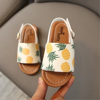 

100% Soft Leather Children Casual Sandals Summer New Boys Girls Beach Shoes Kids Sport Sandals Baby Toddler Shoes Princess Shoes