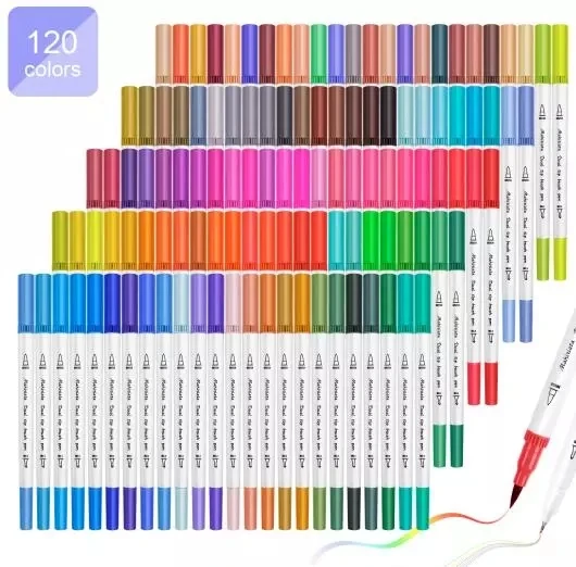 for 0.4mm Fibre Tip Felt Tip Pens Newdoer 60 Packs Fine Line Coloured Pens 