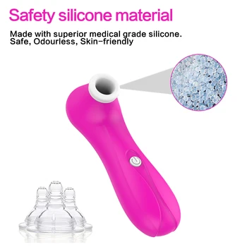 Clit Sucker Vagina Sucking Tongue Vibrator Clitoris Stimulator Blowjob Oral Nipple Sex Toys for Adult Women Masturbator Erotic 5