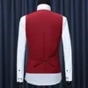 Fashion Men Vests Waistcoat Solid Color V Neck Sleeveless Buttons Blazer Plus Size Formal Business Jacket Vests ► Photo 3/6