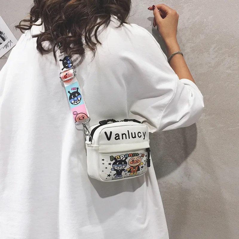 

Funny Ugly Meng Cute Small Bag 2019 New Style Wide-Strap Shoulder Bag Versatile Students Cartoon Shoulder Disco Dancing Bag