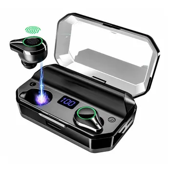 

In Stock Wireless Earphones T9 Active Noise Cancellation 0 Battery Display Stereo Call Function Automatically Connected