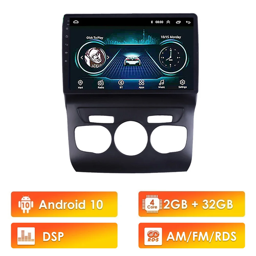 Android 10 AM/FM RDS DSP 2.5D сенсорный экран 1 &quotGPS навигационная система Wifi Bluetooth