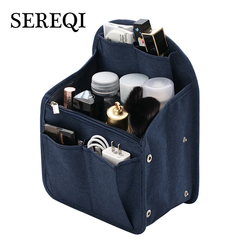 

SEREQI Backpack Organizer Insert Travel Purse Multi-Pocket Bag in Bag Toiletry Organizer,Men's and Women's Travel Accessories