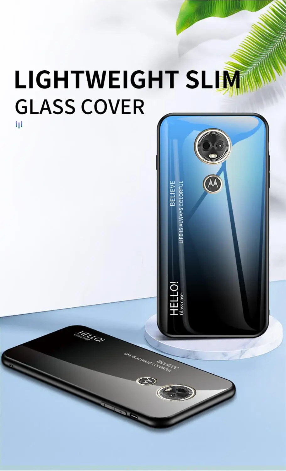 Чехол OUDINI для Motorola Moto e5 plus с градиентным стеклом E5plus|Бамперы| |