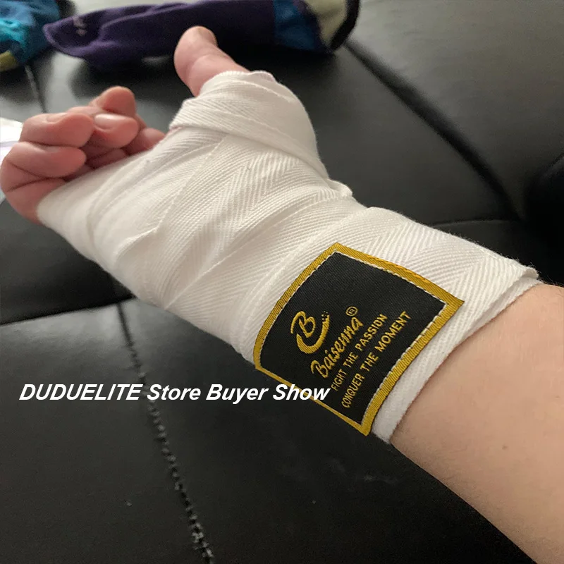 2 لفات 1.5/2/3/5 متر القطن الملاكمة ضمادة الرياضة...