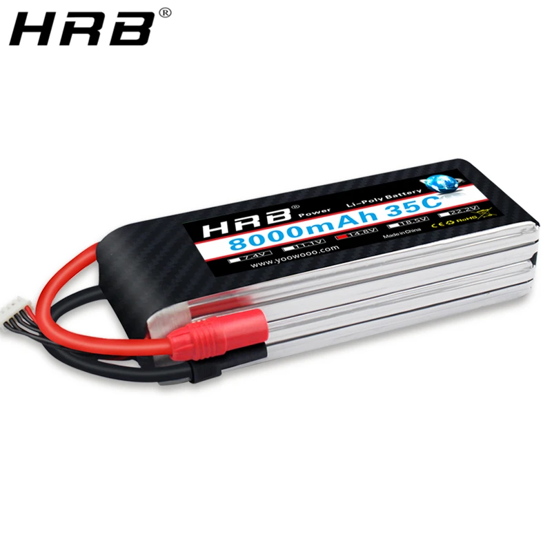 HRB 4S 14 8 V Lipo батарея 8000mah XT150 AS150 XT60 XT90 S T Deans EC5 для TRX Car Quadcopter самолеты Вертолет RC