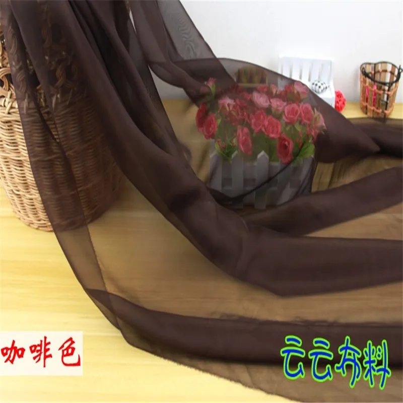 Chiffon Fabric By The Meter for Skirt Dress Clothes The Inner Lining Sewing Chiffon Fabric Green Fabric For Summer Dress