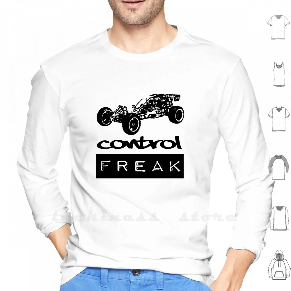 Control Freak-Rc-Baja Buggy Felpa Con Cappuccio Manica Lunga Telecomando Radiocomando Buggy Rc Baja 8Pointdesigns Disegni A 8 Punti