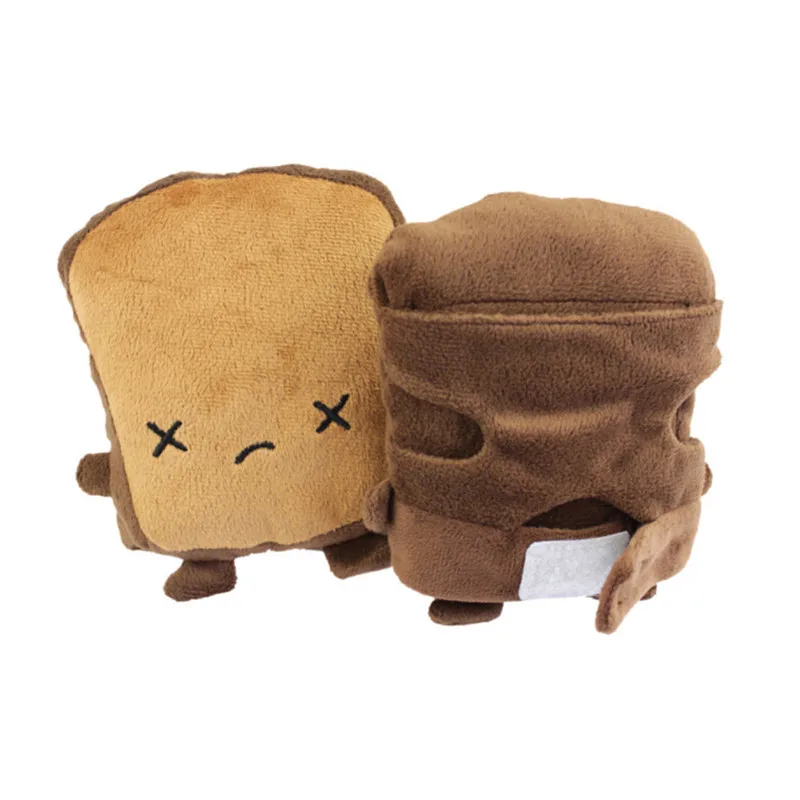 Creative Cute Cartoon Bread Design Full Finger Gloves Practical Winter USB-powered Electric Hand Thermal Gloves Sports Gloves