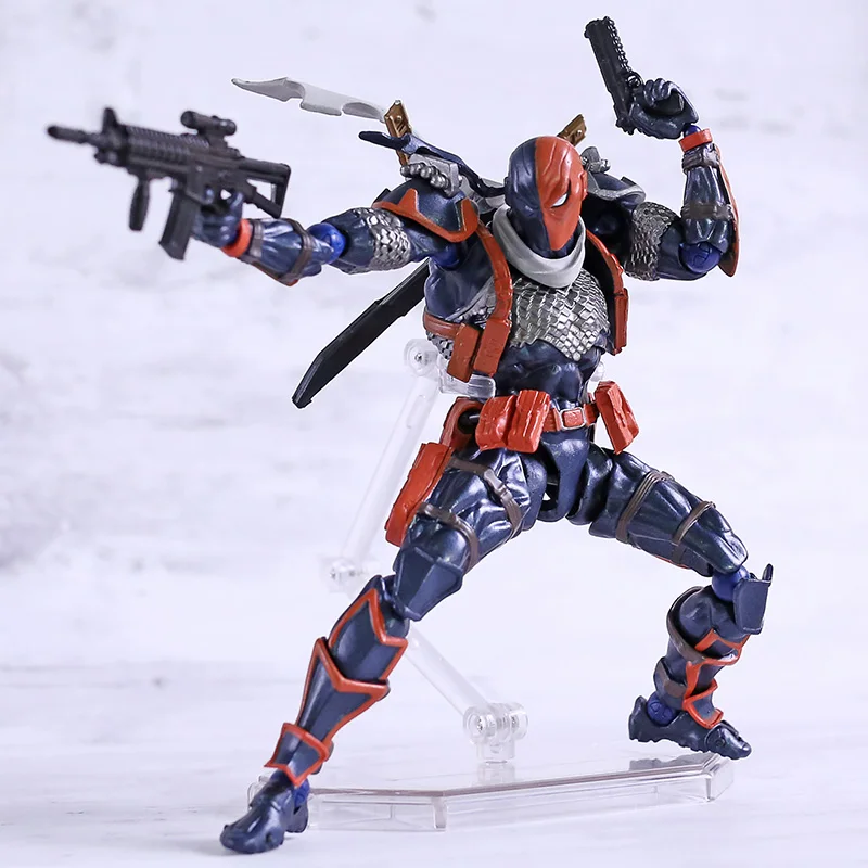  Revoltech Series NO.011 Deathstroke Action Figure DC Comics Super Villains Model Toy