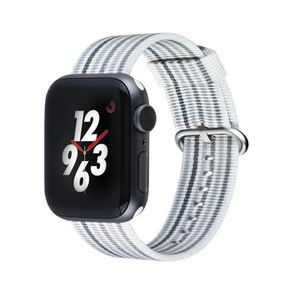 Тканый нейлоновый сменный ремешок для Apple Watch series 4/5 40 мм 44 мм тканевый браслет для Iwatch series 3 2 1 38 мм 42 мм - Цвет ремешка: Color 38