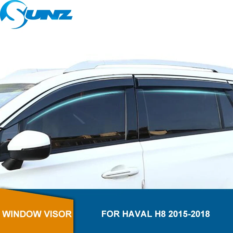 

Side Window Deflectors For Haval H8 2015 2016 2017 2018 Window Visor Vent Shades Sun Rain Deflector Guards SUNZ