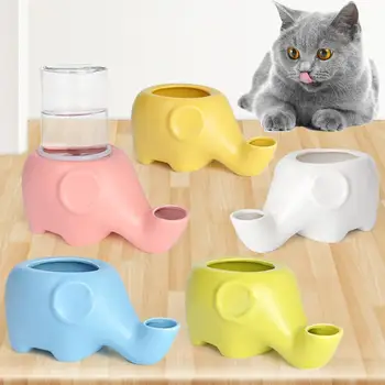 

Elephant Shape Pet Cat Kitten No Spill Water Feeder Dispenser Drinking Bowl