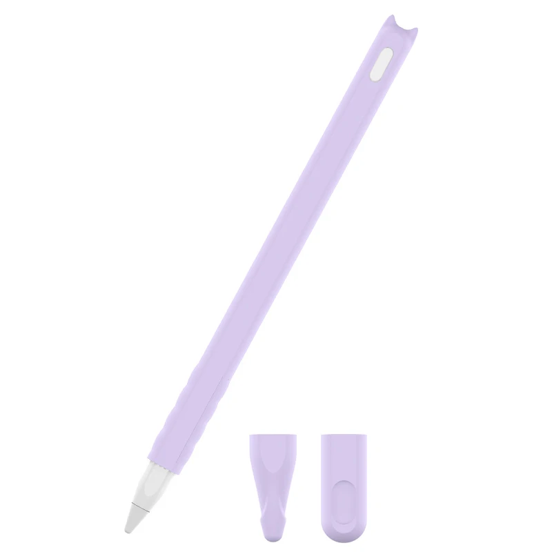 Мягкий силиконовый мультяшный персонаж чехол для Apple Pencil Case совместимый для iPad 2 планшет ручка-стилус защитный рукав крышка Анти-потеря - Цвета: 05