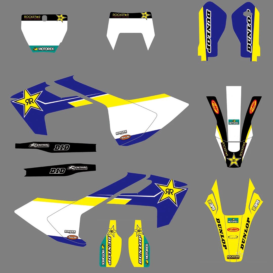 

Decal Sticker for Husqvarna TE FE TX 2017 - 2019 TC FC FX FS 2016 - 2018 125 150 200 250 350 450