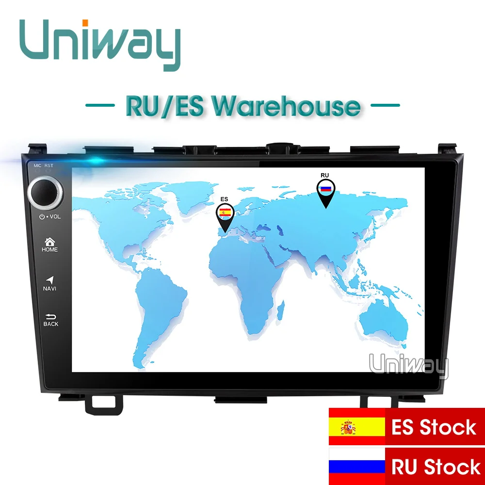 Uniway ACRV9081 2G+ 32G android 8,1 автомобильный dvd для Honda CRV Автомобильный Радио Видео плеер gps навигация