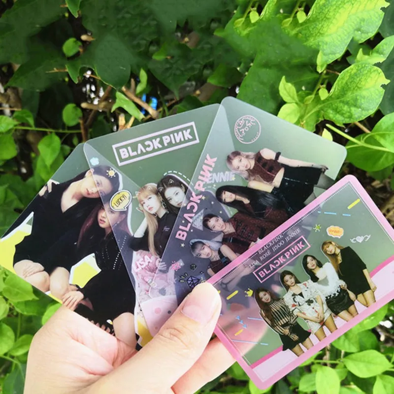 8 шт./компл. Kpop Blackpink Фотокарта прозрачная карта женщина группа звезда DIY бумажная фото карта