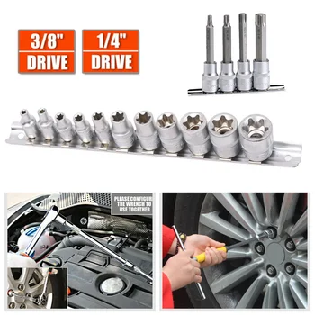 

11Pcs Drill Socket External Hand Tools Distortion resistant Accessories