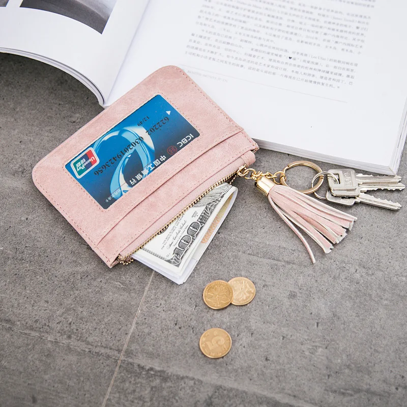 Стиль Женский мини-кошелек женский короткий корейский стиль студентов хипстер тонкий кошелек для монет