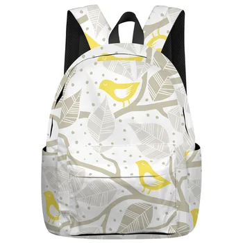 

Leaves And Birds Backpack College Students Laptop Backpack Book Bag Casual School Bag
