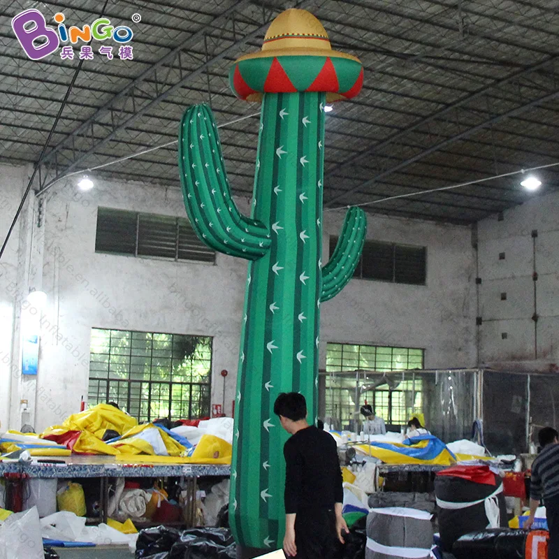 

4m high capped cactus cartoon air dancer/specially customized airbrush inflatable toy air dancer