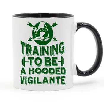 

Training To Be A Hooded Vigilante Arrow Coffee or Tea Mug Ceramic Cup Gifts 11oz