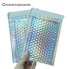 10PCS Metallic Foil Bubble Mailer Makeup Gift Bag  Colorful Padded Packaging Bubble Mailer Padded Shipping Mailing Ship Envelope