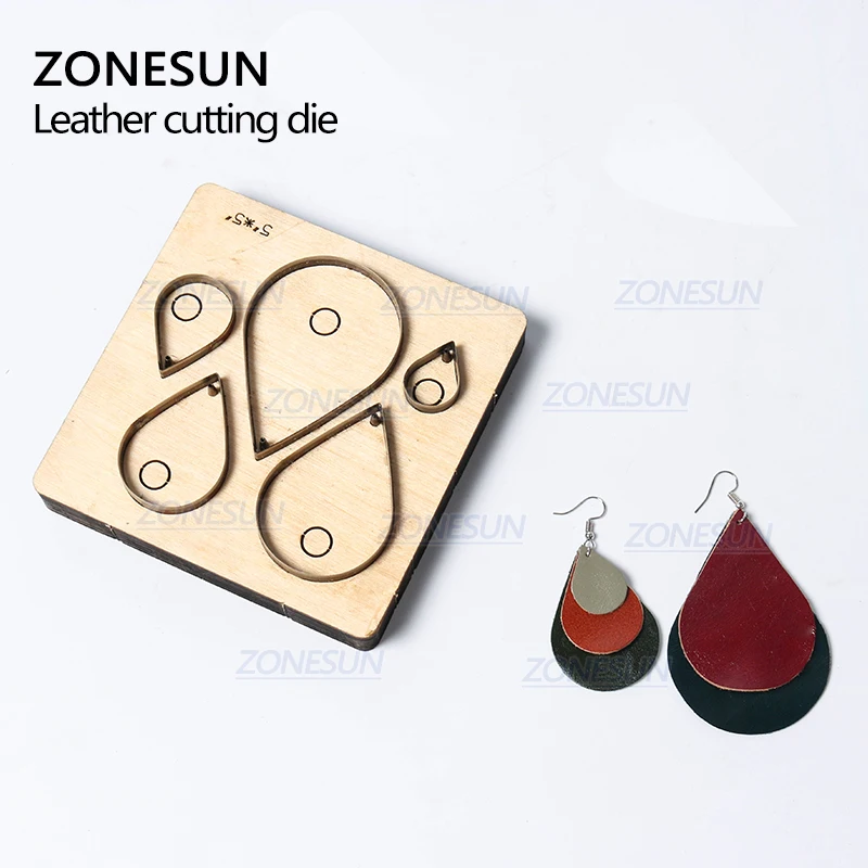 ZONESUN H10 DIY Custom Cutter кожаные серьги для резки высечки кожи серьги для стального правила высечки машины пресс-инструменты