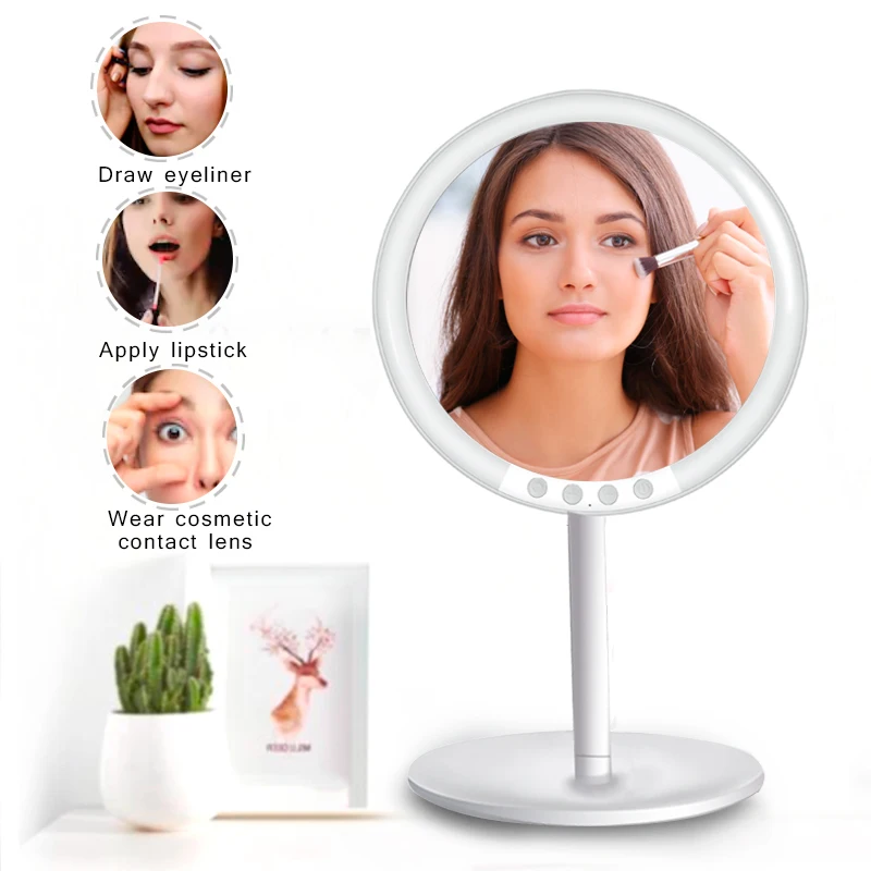 

Led makeup mirror light Rechargeable Brightness Adjustable Vanity Mirror 7X Magnifying New Arrival VIP Dropshipping