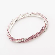 Браслеты для женщин модные ювелирные изделия Pulseira Masculina YFJEWE 4 в 1 браслеты и браслеты кожаный браслет со стразами кристалл B167