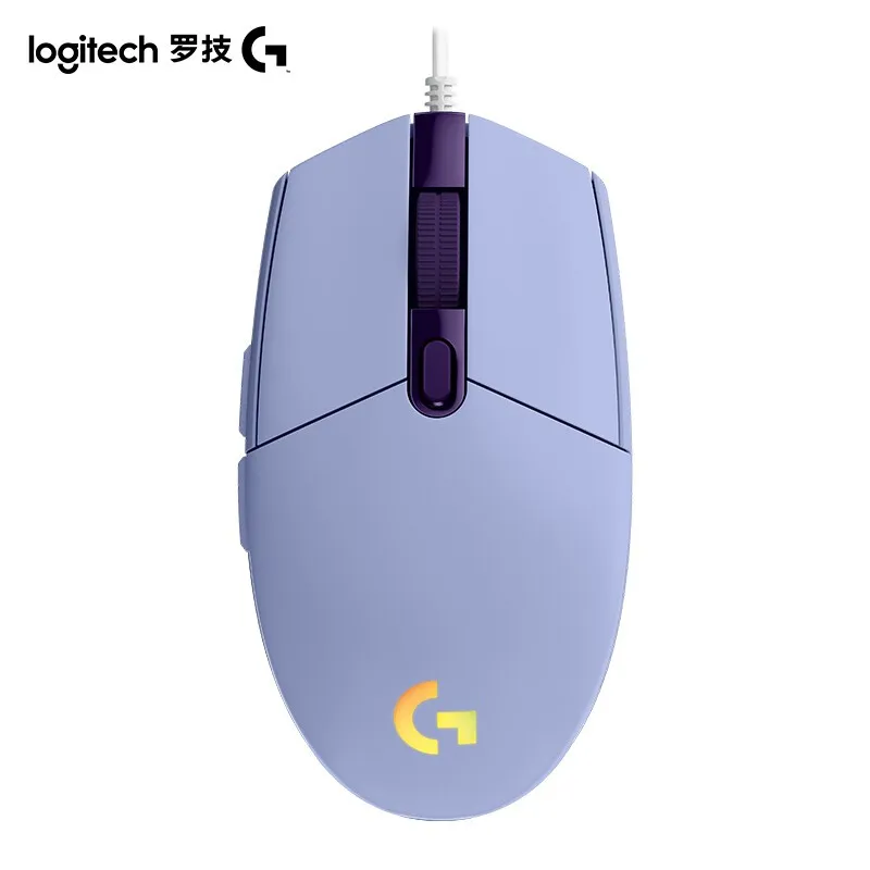 Logitech G102 Lightsync Wired Gaming Mouse Backlit Mechanica Side Button Glare Mouse Macro Laptop USB Home Office Logitech G102 gaming mouse for laptop Mice