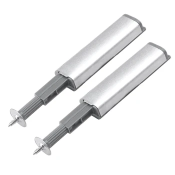 買取 2 セット磁気キャビネットキャッチプッシュステンレス鋼のドア引き出しストッパーバッファタッチダンパーラッチ近い家具