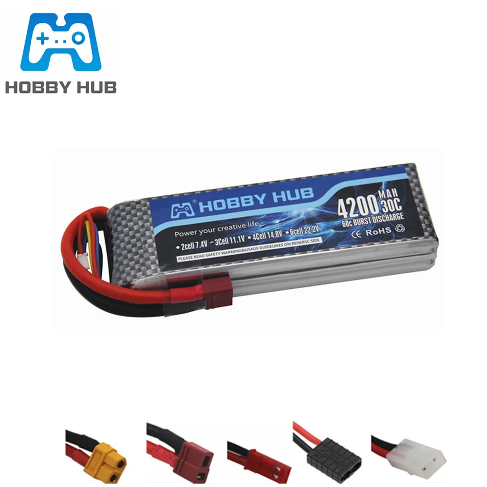 11 1 v 4200mAh 30c Макс 60c lipo батарея для RC вертолетов автомобилей самолетов четыре оси