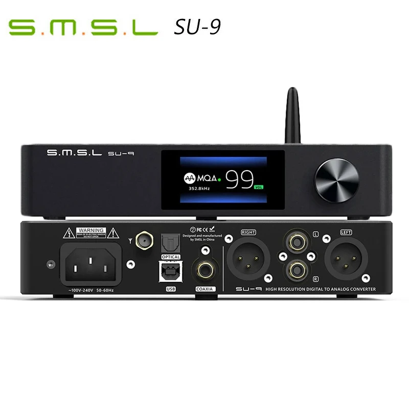 Полный декодер sm.s.l SU-9 MQA ES9038PRO DAC XMOS DSD512 pcm768 кГц/32 бит Bluetooth 5 0 UAT APTX-HD USB SU9