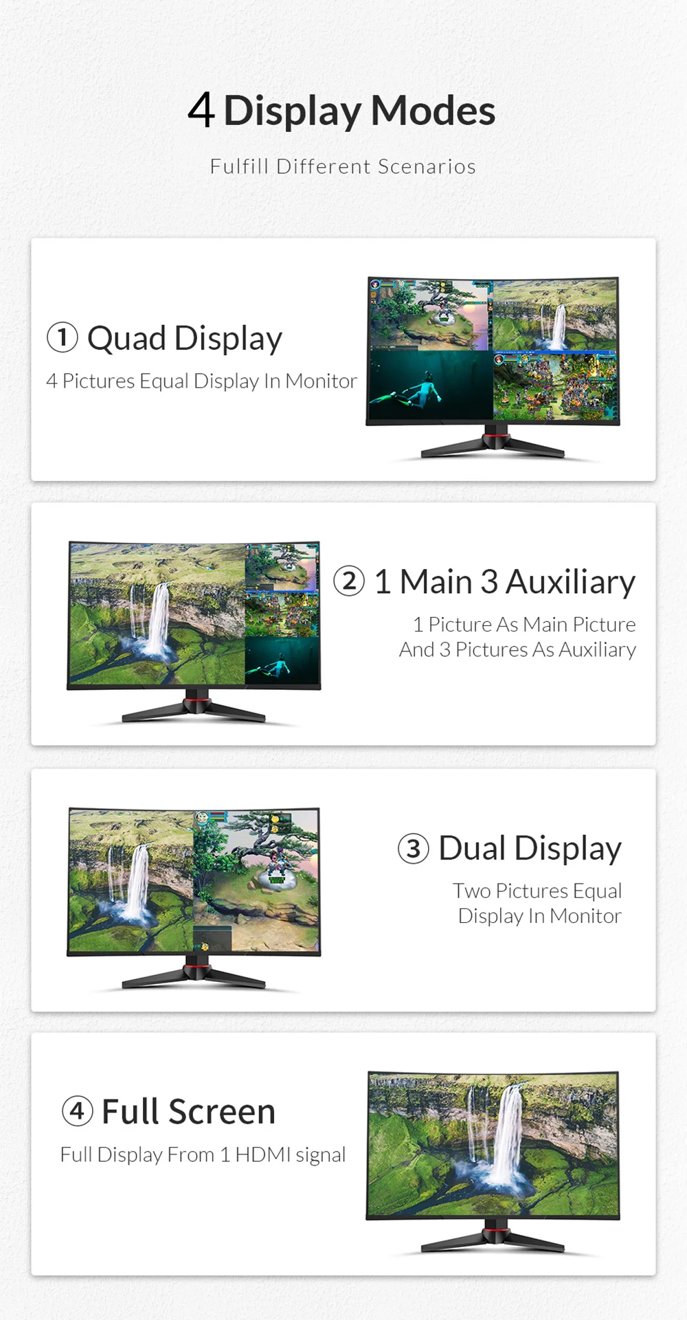 Unnlink 4x1 HDMI Quad multi-просмотра HDMI бесшовный коммутатор FHD 1080P@ 60Hz для ТВ-бокса rend переключатель ps3 ps4 xbox 360one проектор
