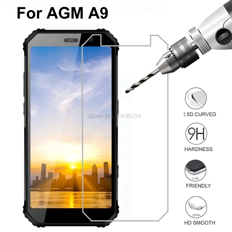 2 упаковки для AGM A9 A 9 9H 0 3 мм 2.5D прозрачное закаленное стекло защиты экрана