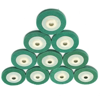 

10pcs Green Lightweight Fiber Wheel Nylon Polishing Sanding Disc Buffers Tools