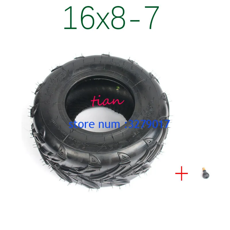 Высокопроизводительный 16X8-7 Atv 7 10-дюймовые шины для 125cc ATV квадроцикл Багги велосипед Go Kart Дюна 16*8-7