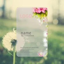 Китай производитель пользовательские прозрачный, матовый визитки прозрачные пластиковые визитки