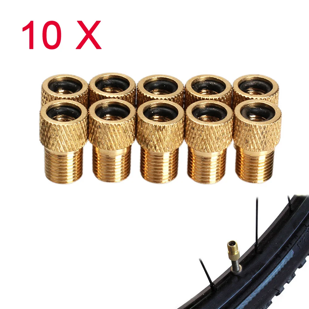 5 Pcs Presta to Schrader Valve Converter Cycling Bicycle Tube Pump Tools Tire Inflator Valve Adapter Conector Cycle Bike Accessories Air Compressor Adapter Tools