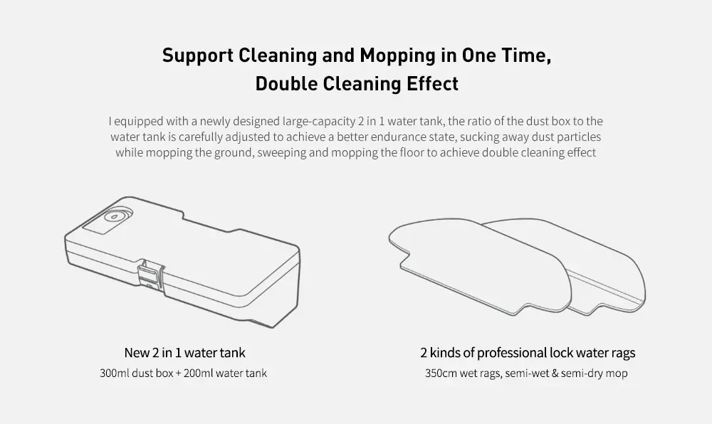 VIOMI V2 PRO LDS 2 in 1 Sweeping Mopping Dust Collector, Home floor Carpet Smart Robot Vacuum Cleaner,Quiet, Mijia APP Control 3