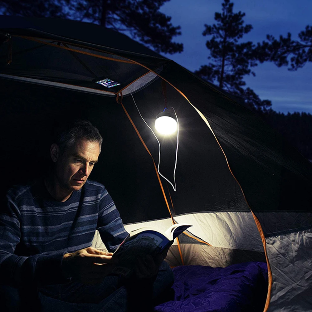 Наружный походный фонарь кемпинг водонепроницаемый портативный четырехступенчатый затемнение Солнечная Палатка Лампа для мобильного