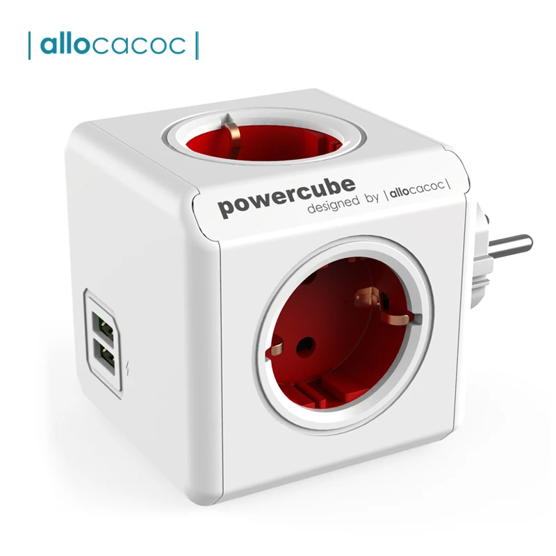 Allocacoc Powercube EU Plug Power Strip wall Multiple Socket 2 USB Port Adapter 3680W 250V for Smartphones Tablets Home Charging
Allocacoc Powercube EU Plug Power Strip wall Multiple Socket 2 USB Port Adapter 3680W 250V for Smartphones Tablets Home Charging