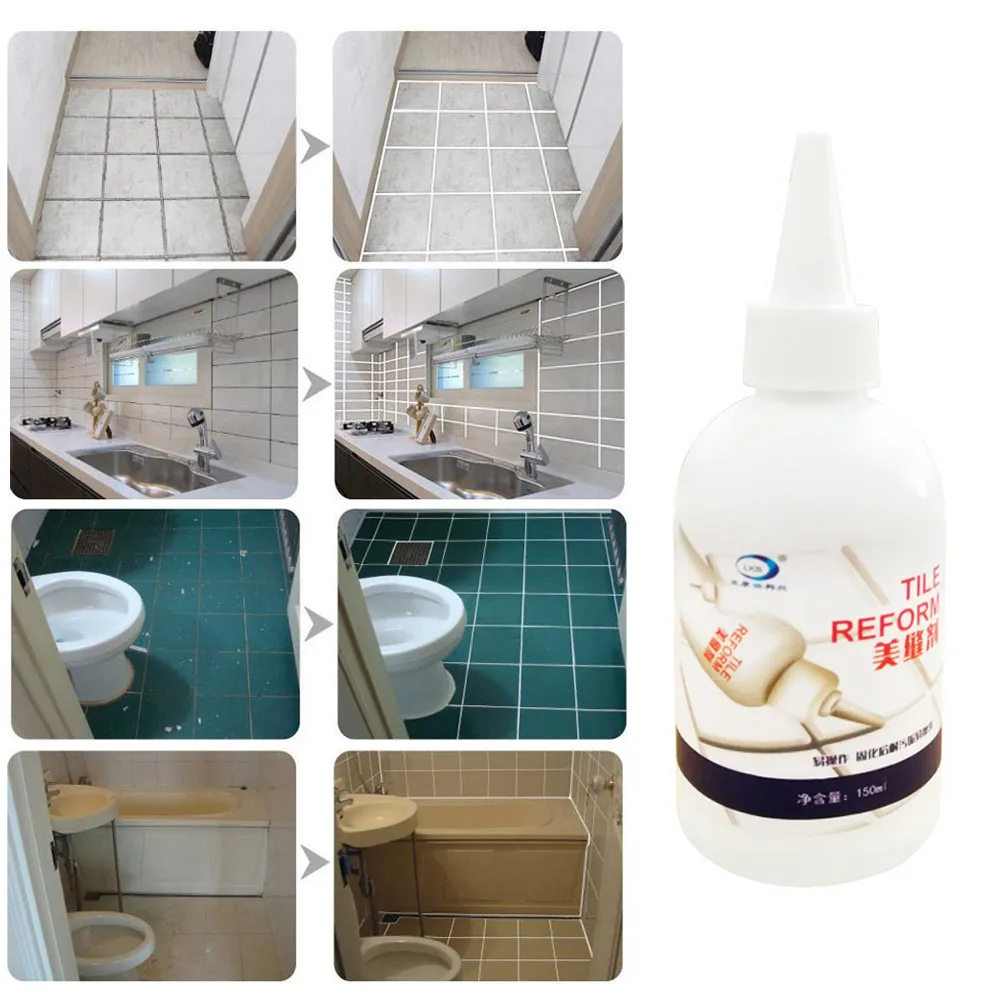 Tile Gap Refill Agent Tiles Reform Coating Mold Cleaner Tile Sealer Repair Glue Home Decoration Stickers& Posters Hand Tool#LL