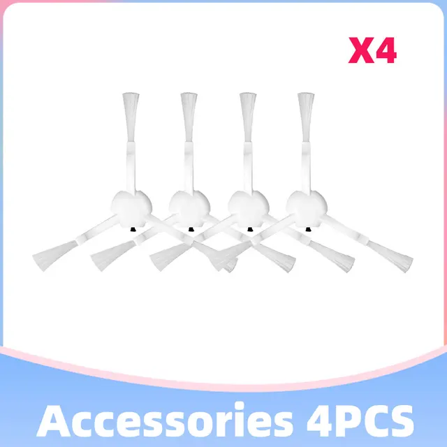 Xiaomi Dreame Bot L10 Pro D9 TROUVER LDS Finder Robot Vacuum Cleaner Parts Main Side Brush Hepa Filter Mop Cloths Replacement 4 White