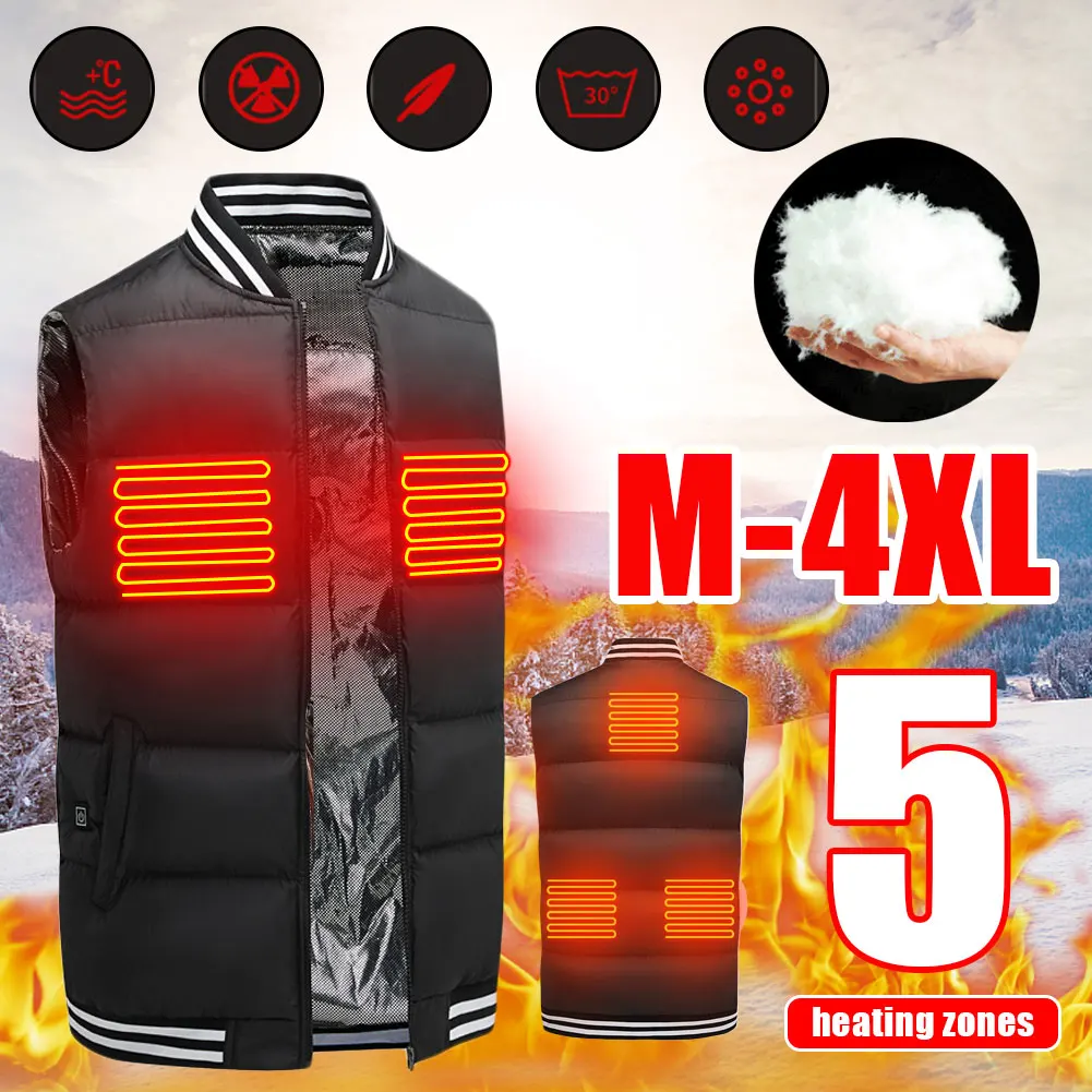 

Smart Heating Vest with USB Charging Vest Men and Women of the Same Style Outdoor Warm Clothing Thick and Warm Zone 5 Fever