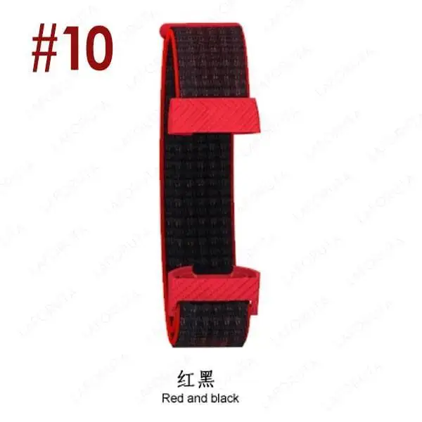 10 Red Black Laforuta браслет для Fitbit Charge 3 Band Charge3 нейлоновый ремешок для часов Женский Мужской Браслет Фитнес Спорт петля аксессуары - Цвет ремешка: 10 Red Black